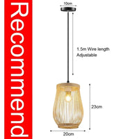 Handwoven Bamboo Pendant Light