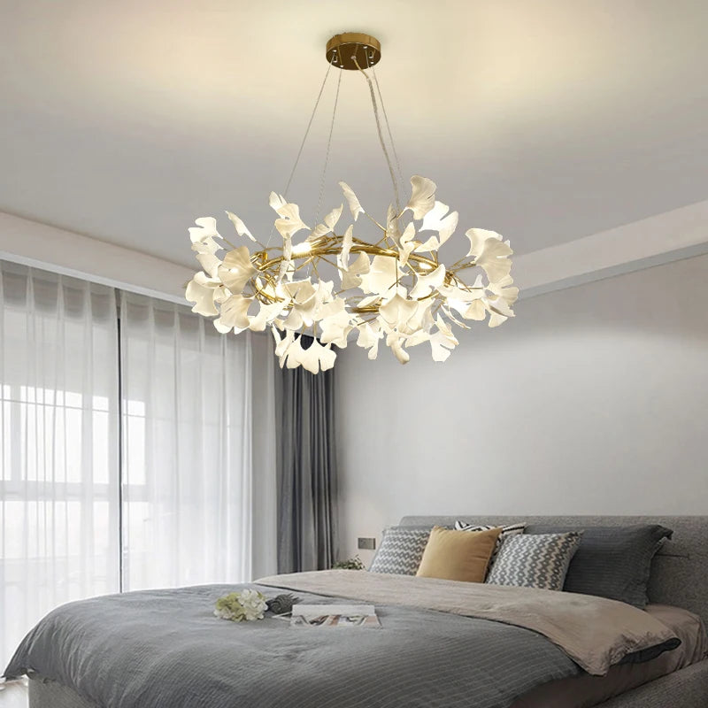 Ginkgo Ceramic LED Chandelier