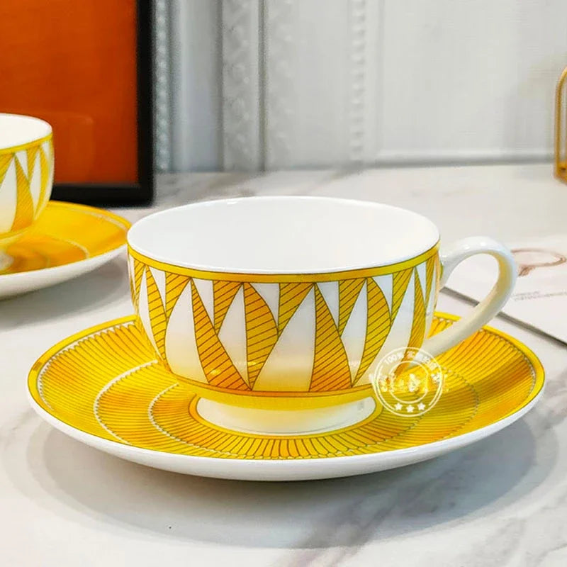 Geometric Bone China Tableware