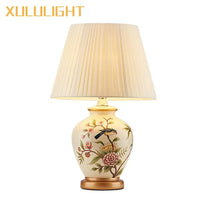Painted Ceramic Desk Lamp