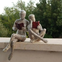 Reading Woman Thinker Sculpture