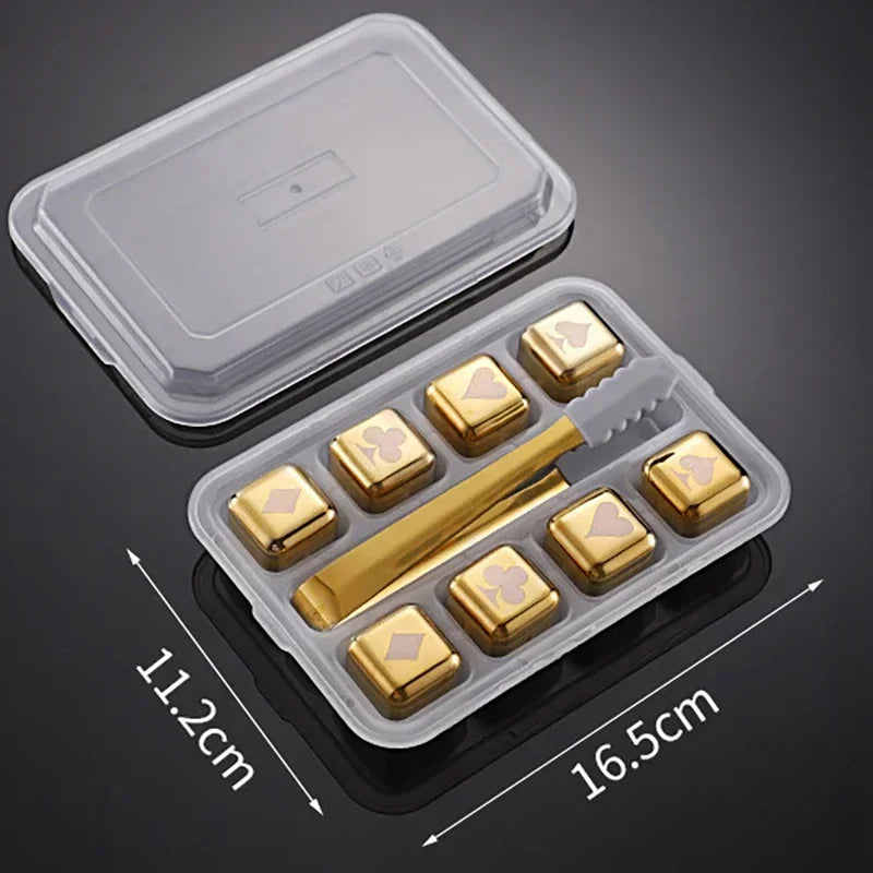 Reusable Stainless Whiskey Cubes