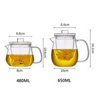 Borosilicate Glass Infuser Teapot