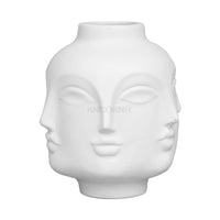 Sculptural Face Ceramic Vase