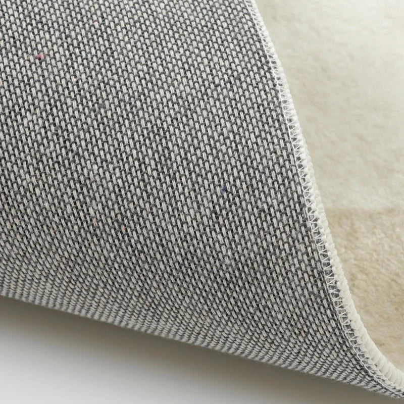 Minimalist Plaid Plush Rug