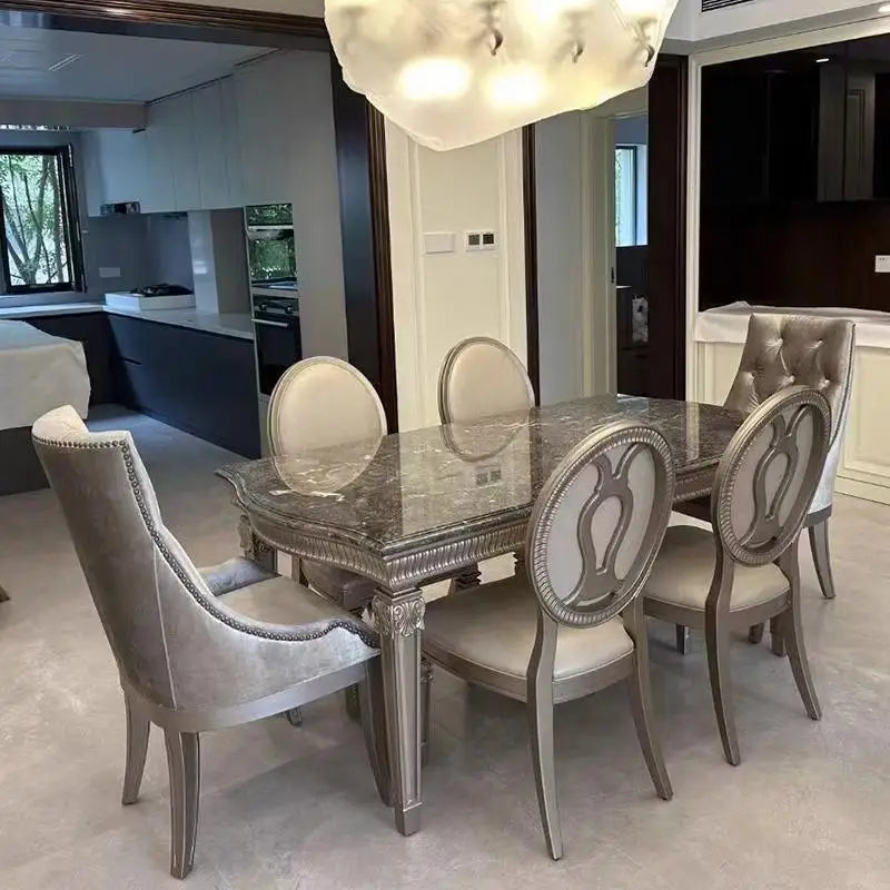 Marble Top Dining Set