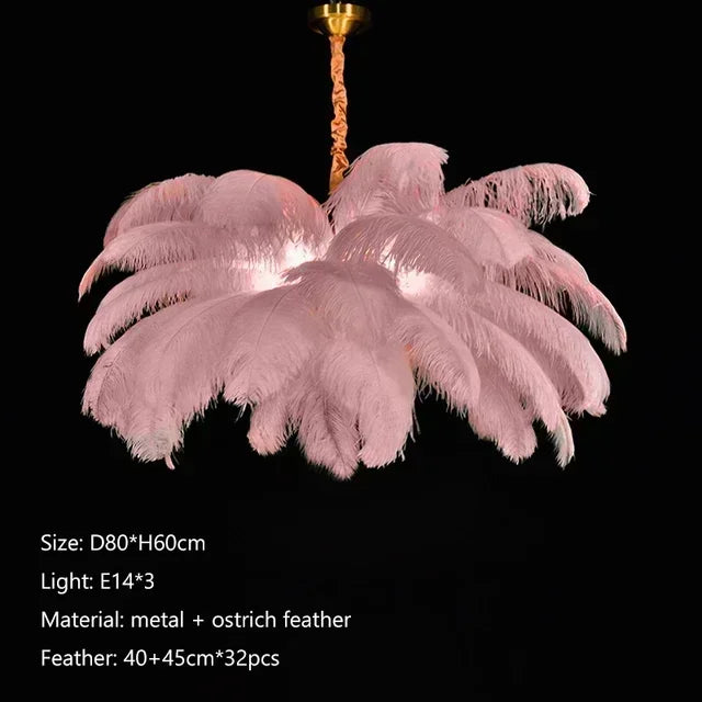 Feather Art Pendant Chandelier