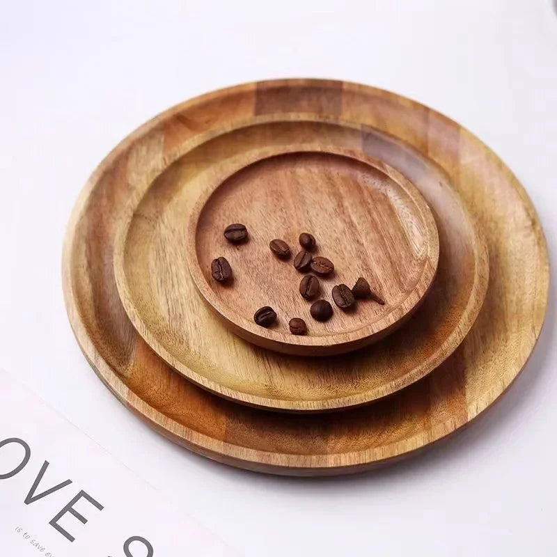 Wooden Round Serving Platter