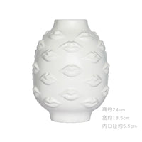 Sculptural Face Ceramic Vase