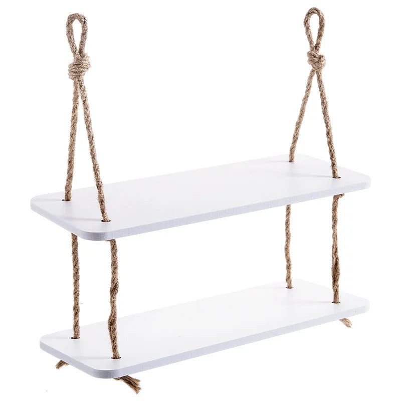 Wooden Multi-Tier Storage Shelf