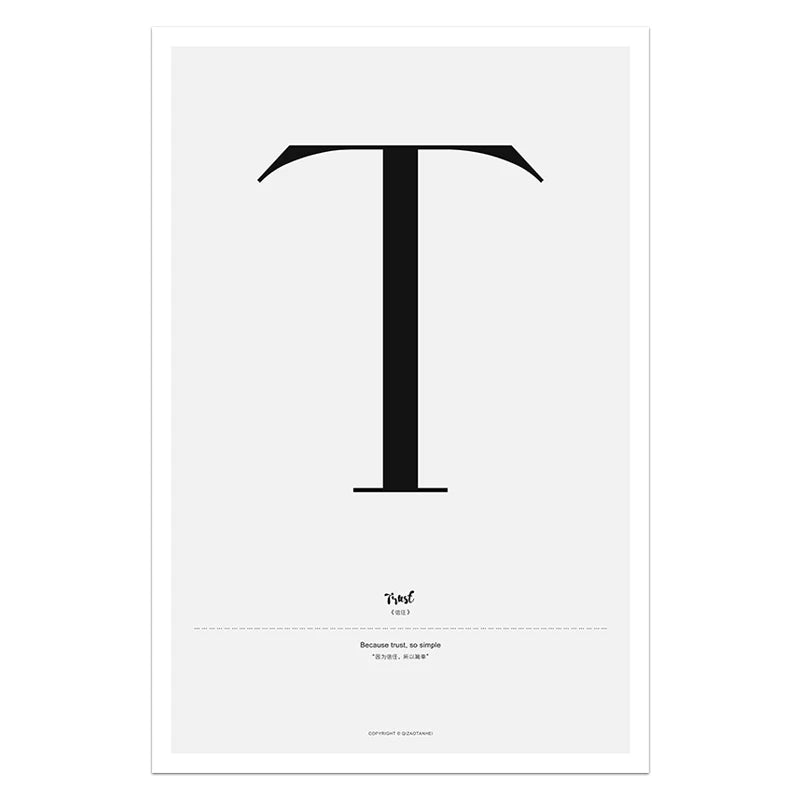 Minimal Love Quote Prints
