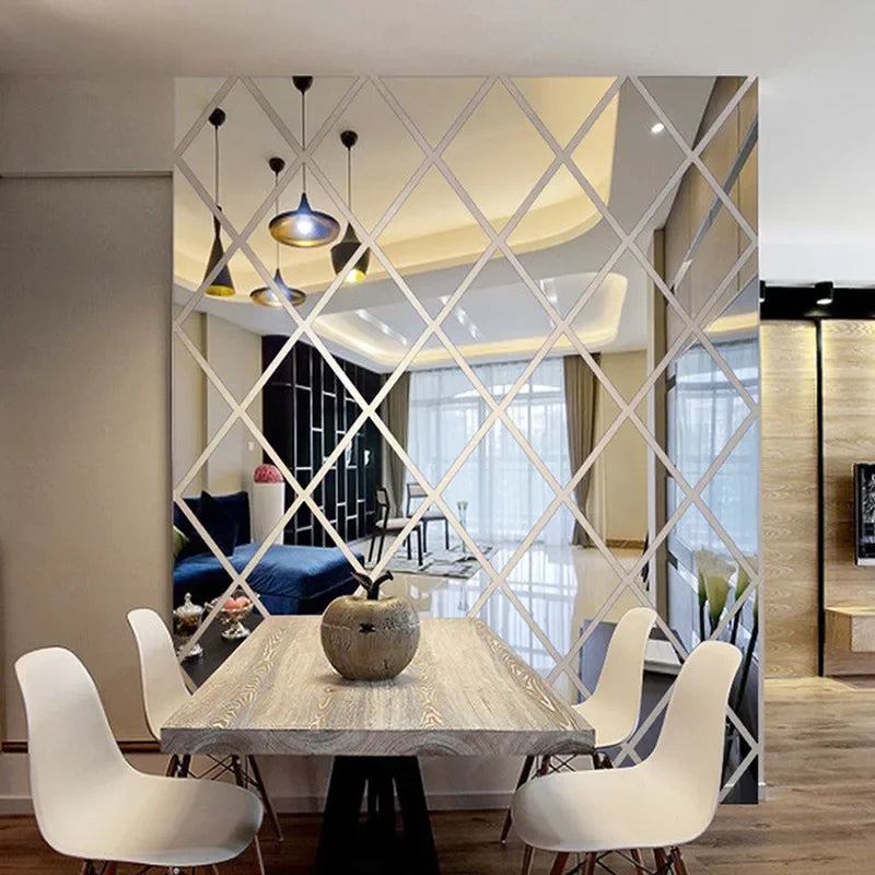 Geometric Triangle Mirror Stickers