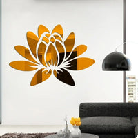 Lotus Acrylic Mirror Sticker