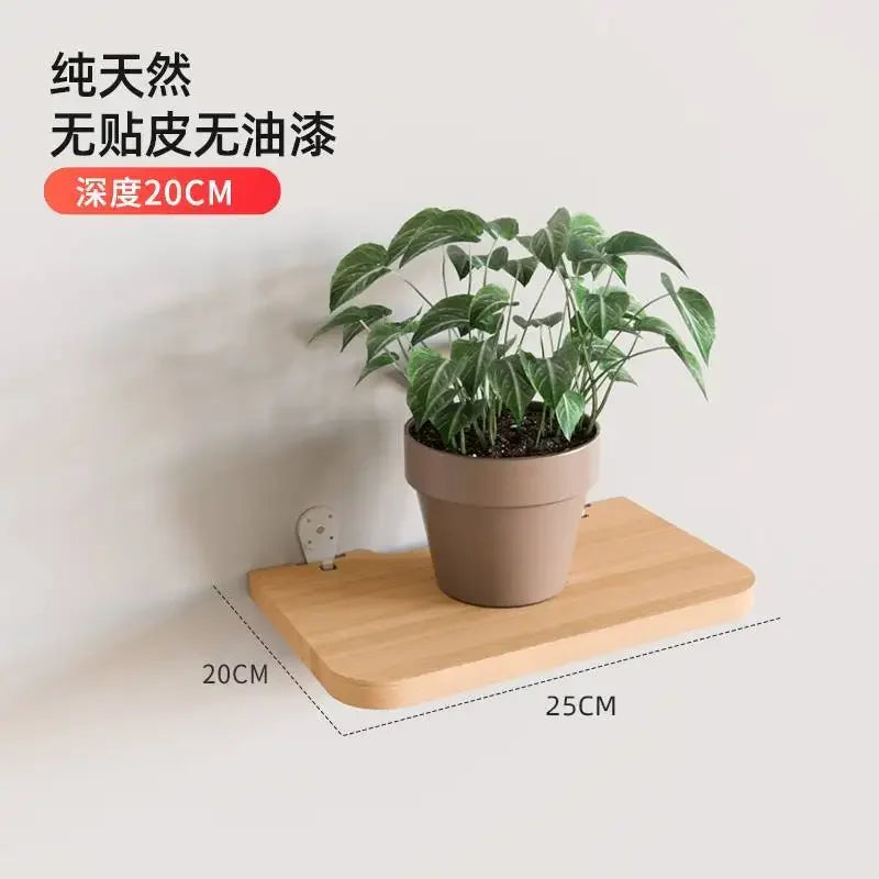 Solid Wood Partition Shelf