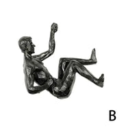 Rock Climber Wall Sculpture