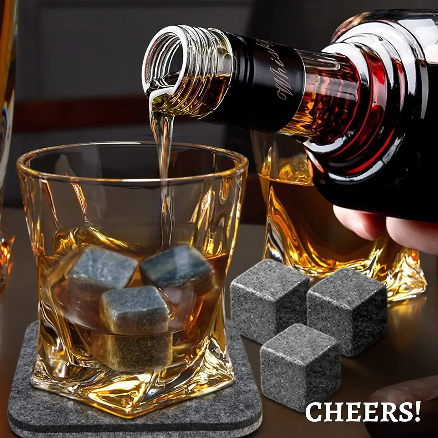 Crystal Whiskey Chilling Stones