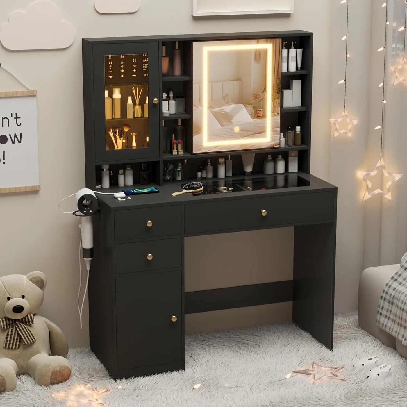 LED Glass Top Vanity