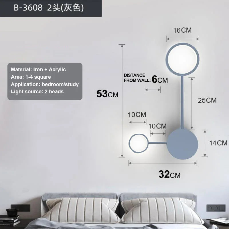 Nordic Multihead Wall Lamp