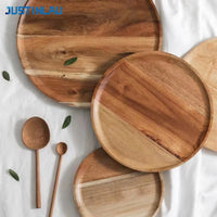 Wooden Round Serving Platter