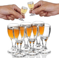 Mini Footed Shot Glasses
