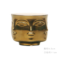 Sculptural Face Ceramic Vase
