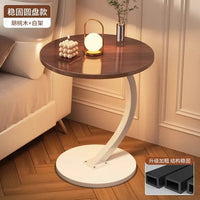 Round Space-Saving Coffee Table