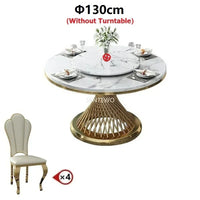 Marble Gold Dining Set