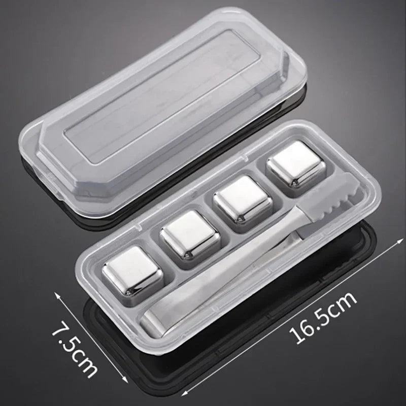 Reusable Stainless Whiskey Cubes