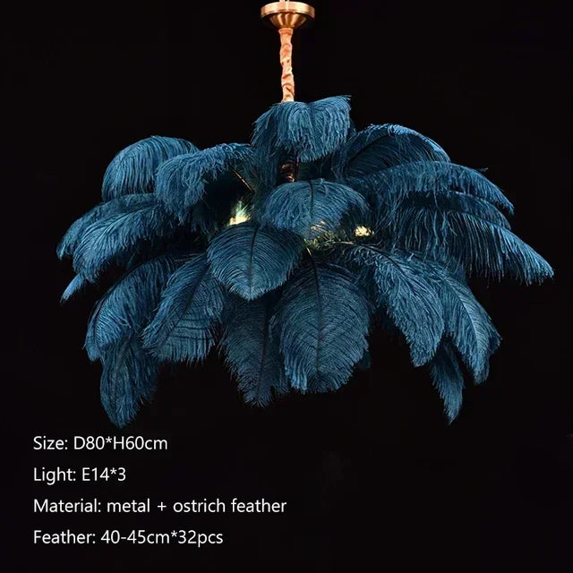 Feather Art Pendant Chandelier