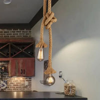 Hemp Rope Pendant Light