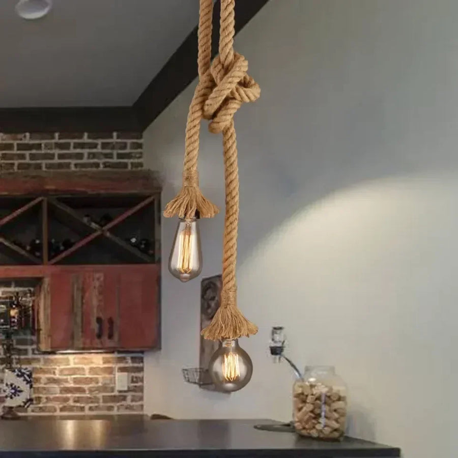 Hemp Rope Pendant Light