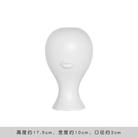 Sculptural Face Ceramic Vase