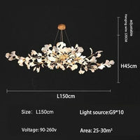 Ginkgo Ceramic LED Chandelier