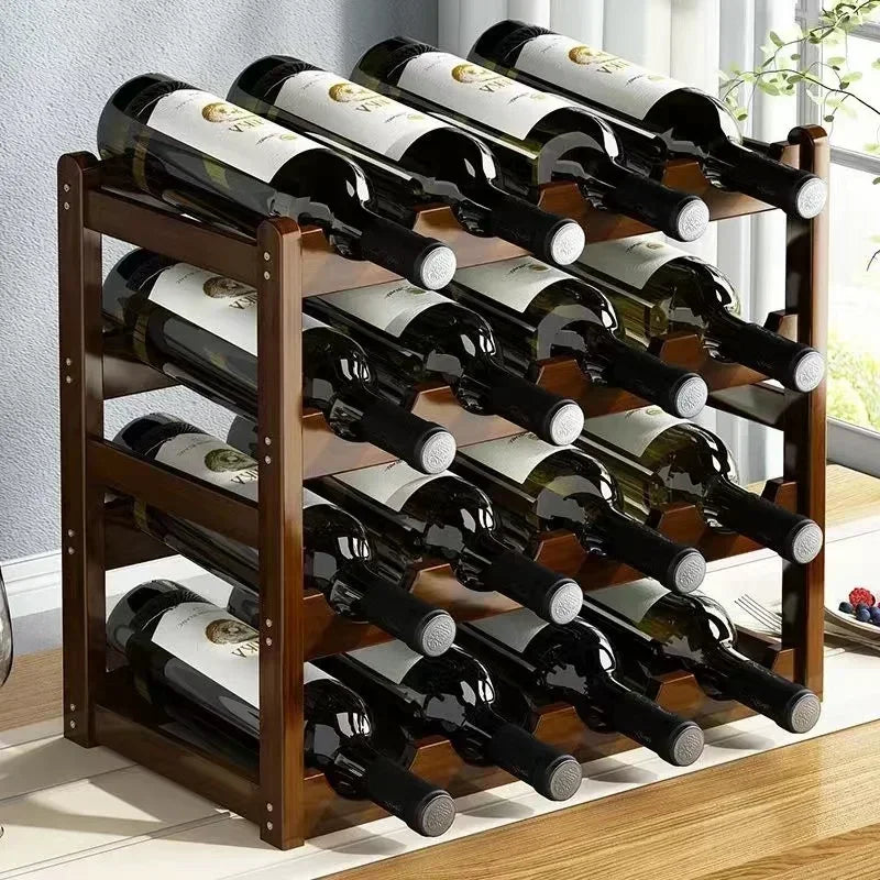 Modular Wooden Wine Rack