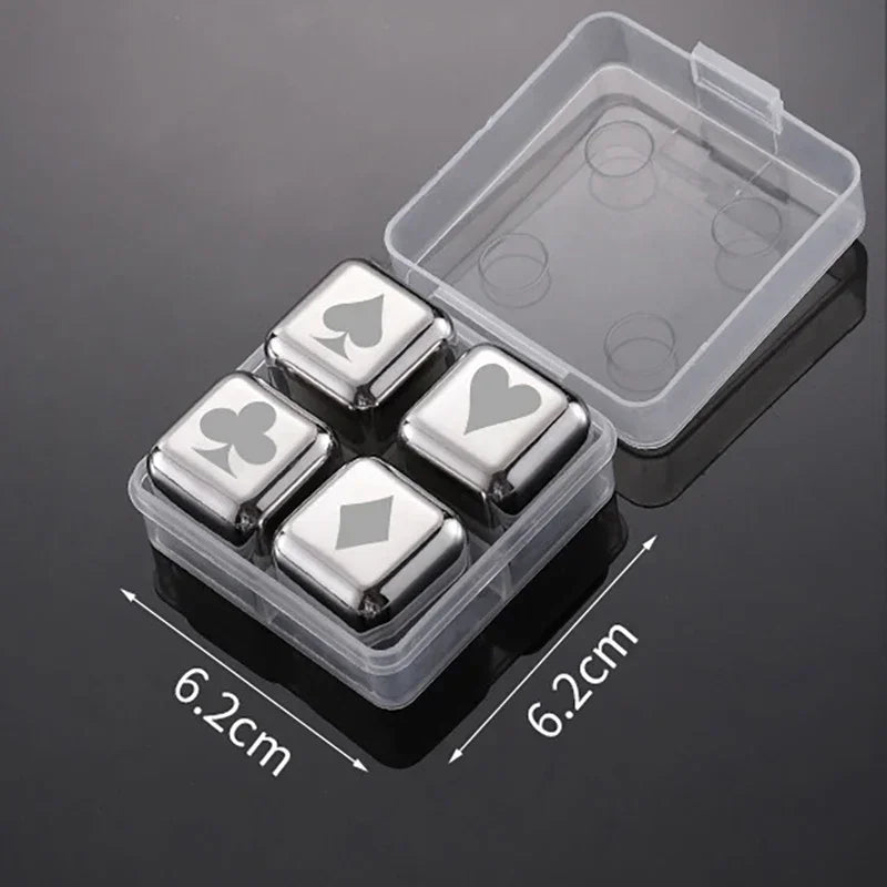 Reusable Stainless Whiskey Cubes