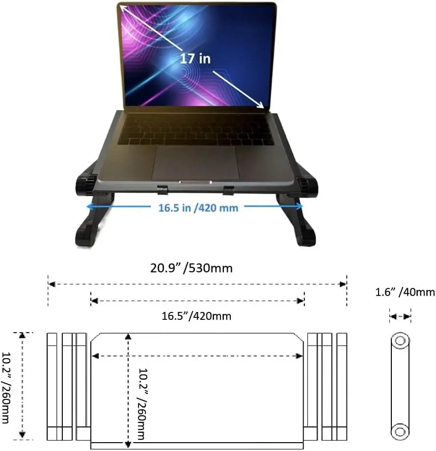 Aluminum Cooling Laptop Desk