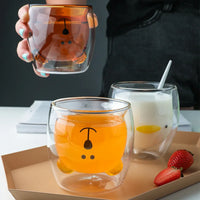 Animal Double-Wall Glass Mug