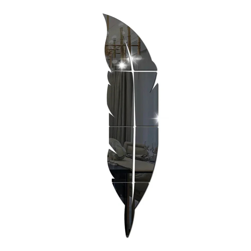 Dancing Feather Mirror Stickers