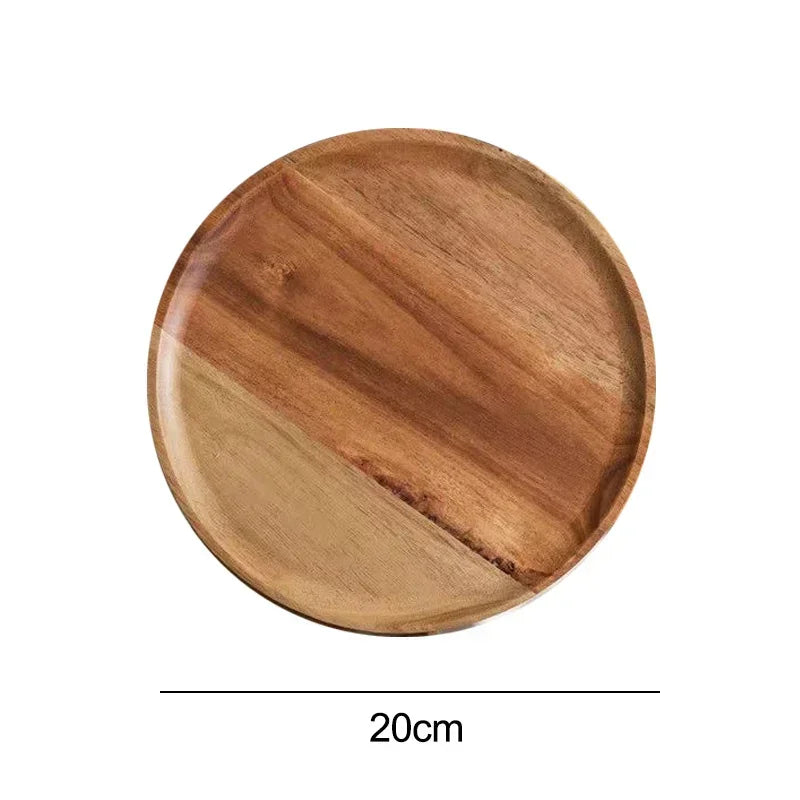 Wooden Round Serving Platter