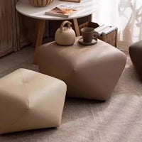 Modern Leather Ottoman Stool