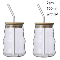 Bamboo Lid Glass Tumblers