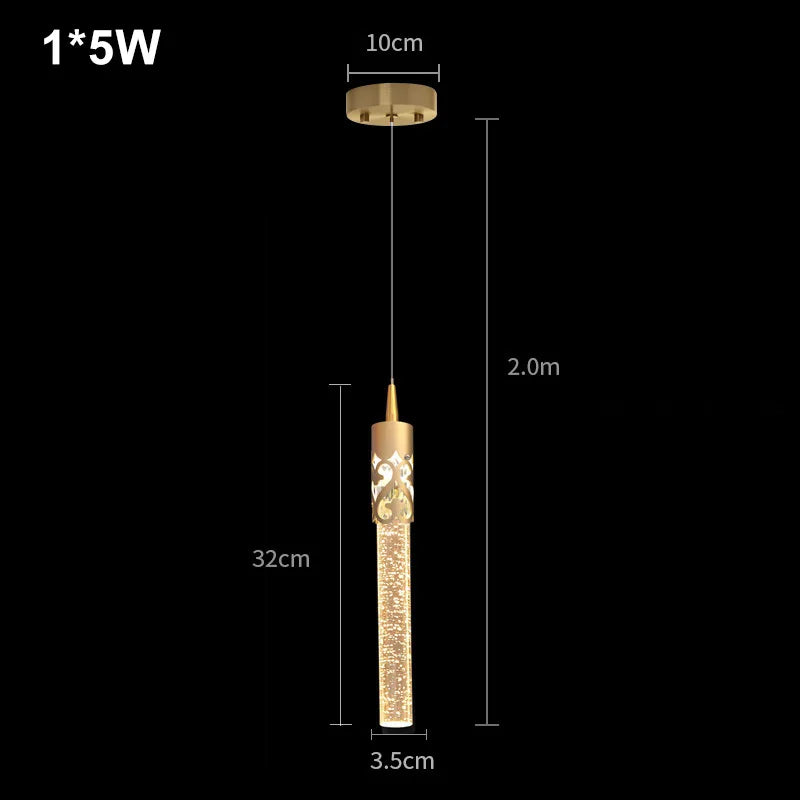 Crystal Multi-Light Pendant Lamp