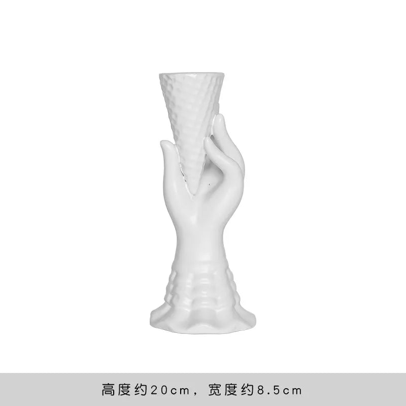 Sculptural Face Ceramic Vase