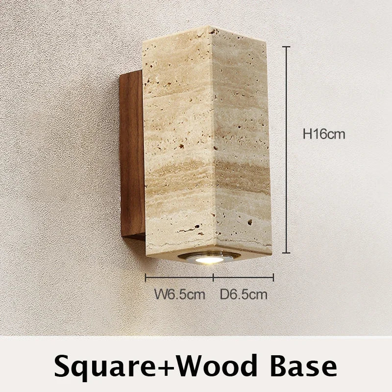 Travertine Marble Wall Sconce