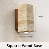Travertine Marble Wall Sconce