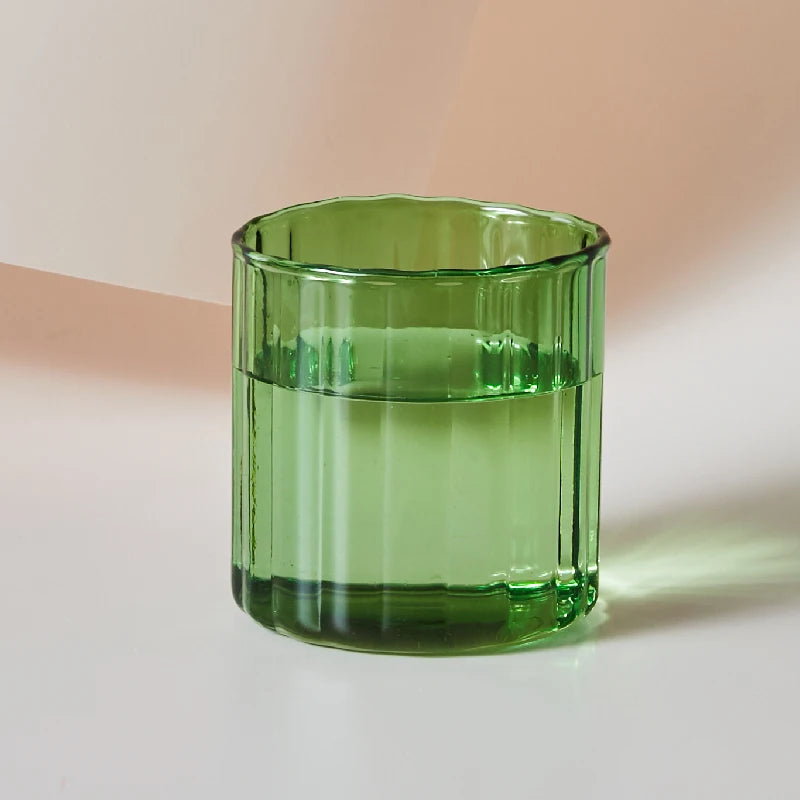 Heat-Resistant Striped Glass Cups