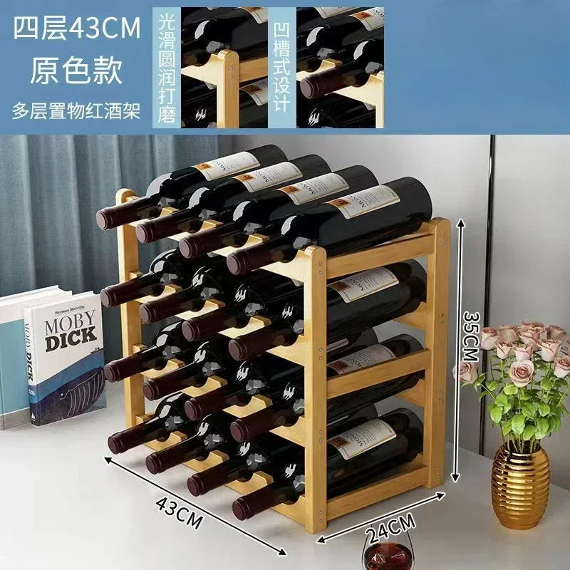 Modular Wooden Wine Rack