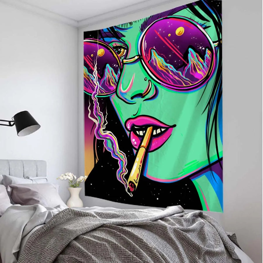 Psychedelic Boho Wall Tapestry
