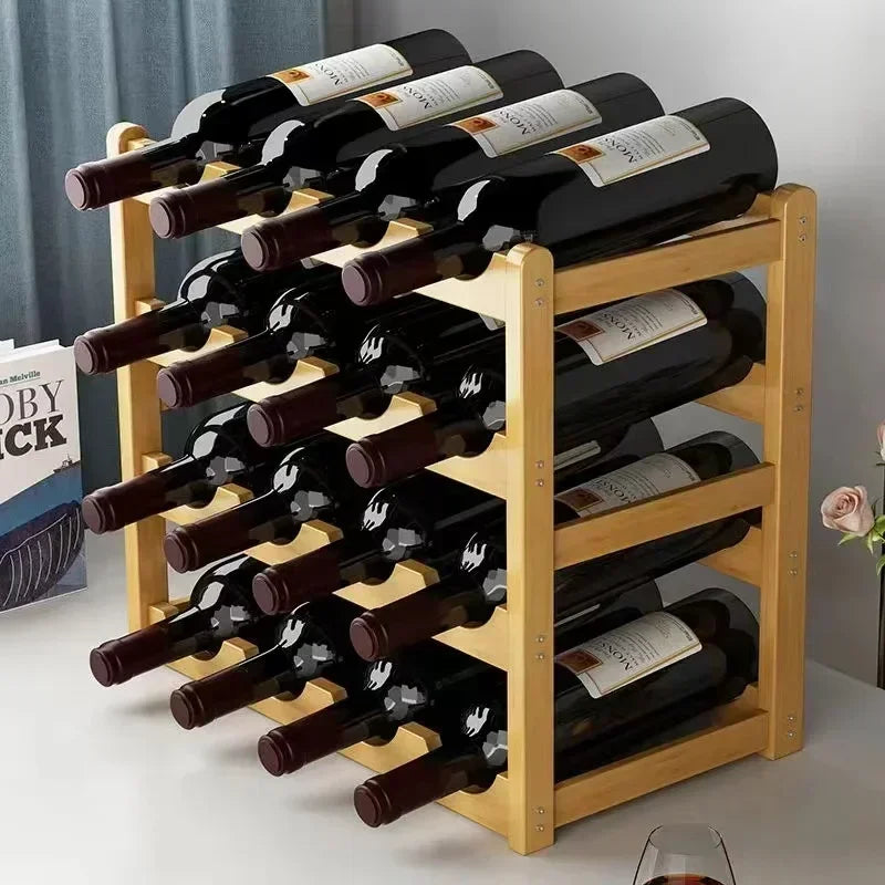 Modular Wooden Wine Rack