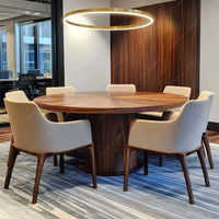 Round Wood Dining Set